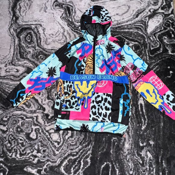 Reason Other - reason brand half zip smiley face FREE SHIPPING